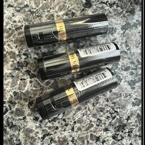 3x -Revlon Super Lustrous Chic Street black Lipstick, 043 Midnight Mystery